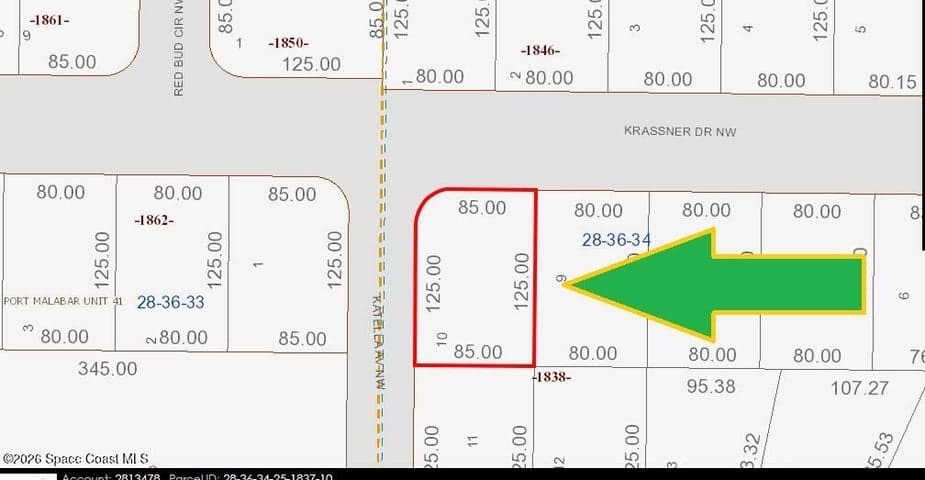 436 Corner Lot On Krassner Drive NW, Palm Bay, FL 32907 — photo 3